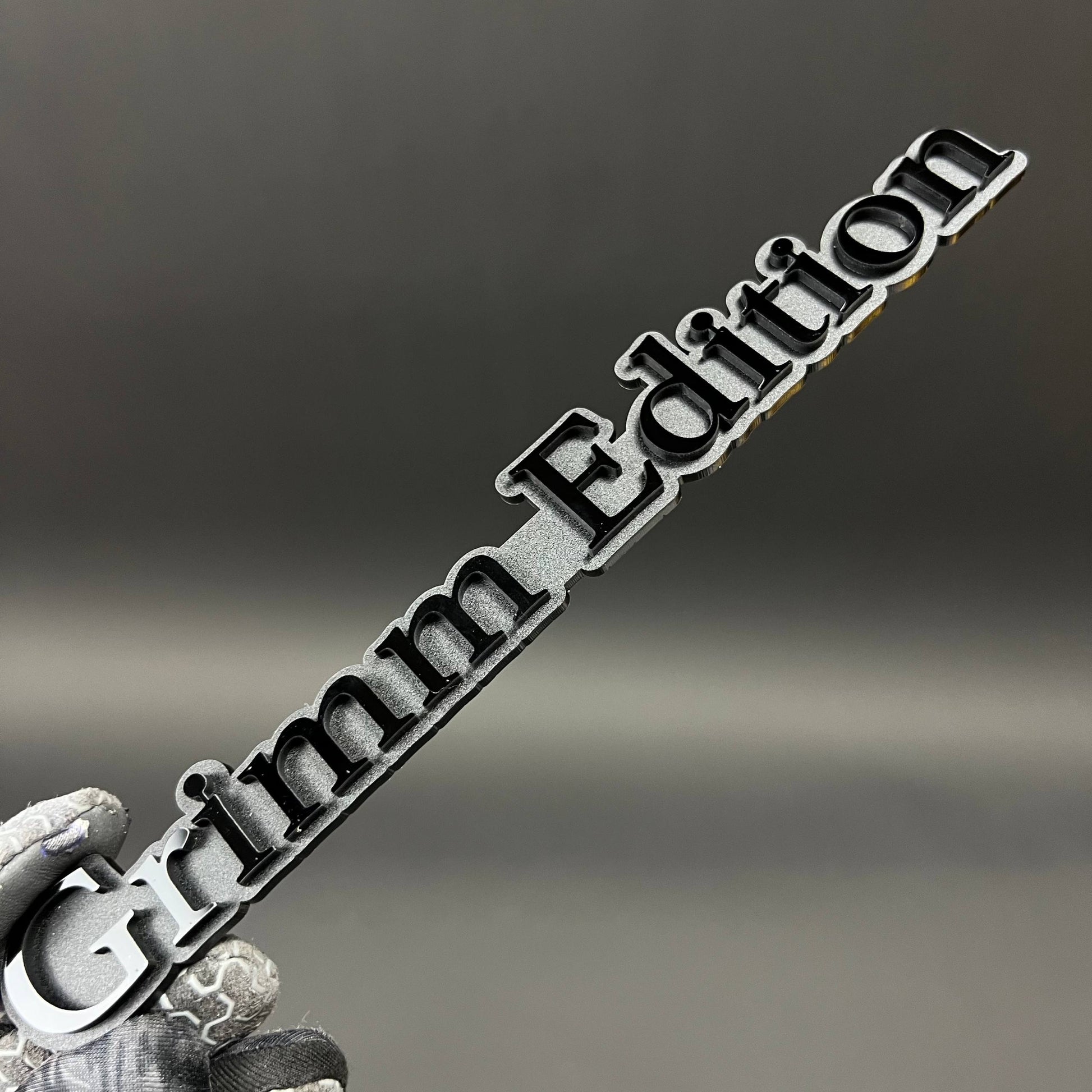 1PC Grimm Edition 3D Acrylic Badge - Car Truck Emblem Fender Sticker