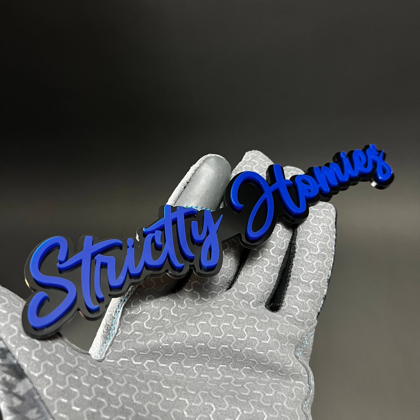 1PC Strictly Homies 3D Acrylic Badge - Car Truck Emblem Fender Sticker