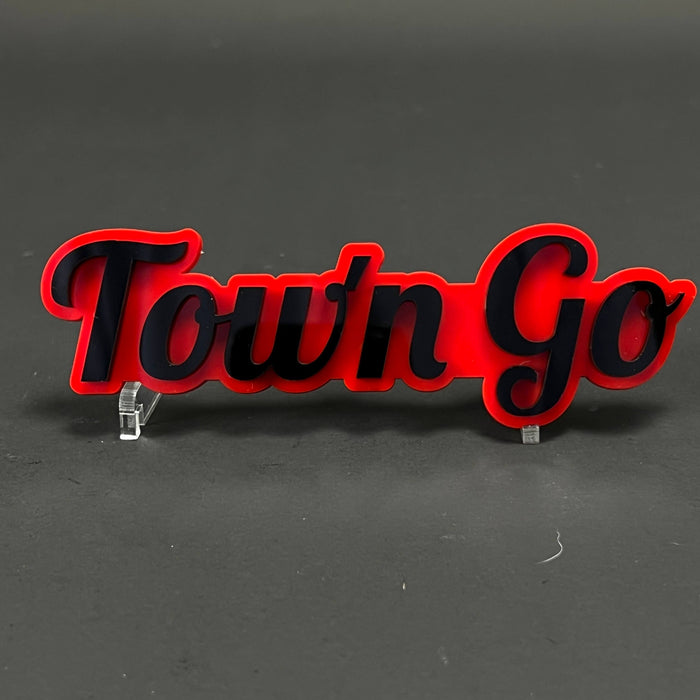 1PC Town Go 3D Acrylic Badge - Car Truck Emblem Fender Tailgate Trunk Sticker