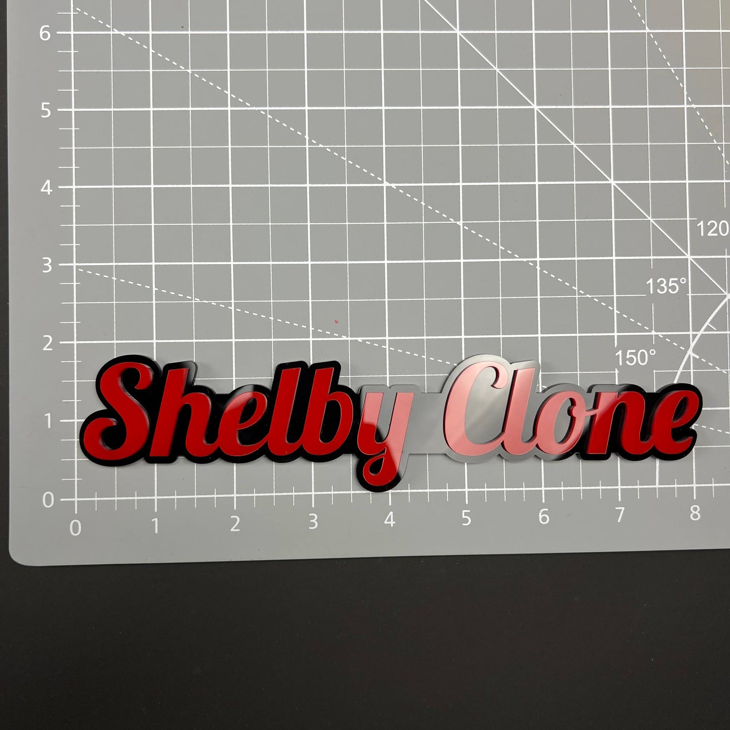 1PC Shelby Clone 3D Acrylic Badge - Car Truck Emblem Fender Sticker