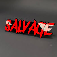 1PC SALVAGE 3D Acrylic Badge - Car Truck Emblem Fender Tailgate Trunk Sticker