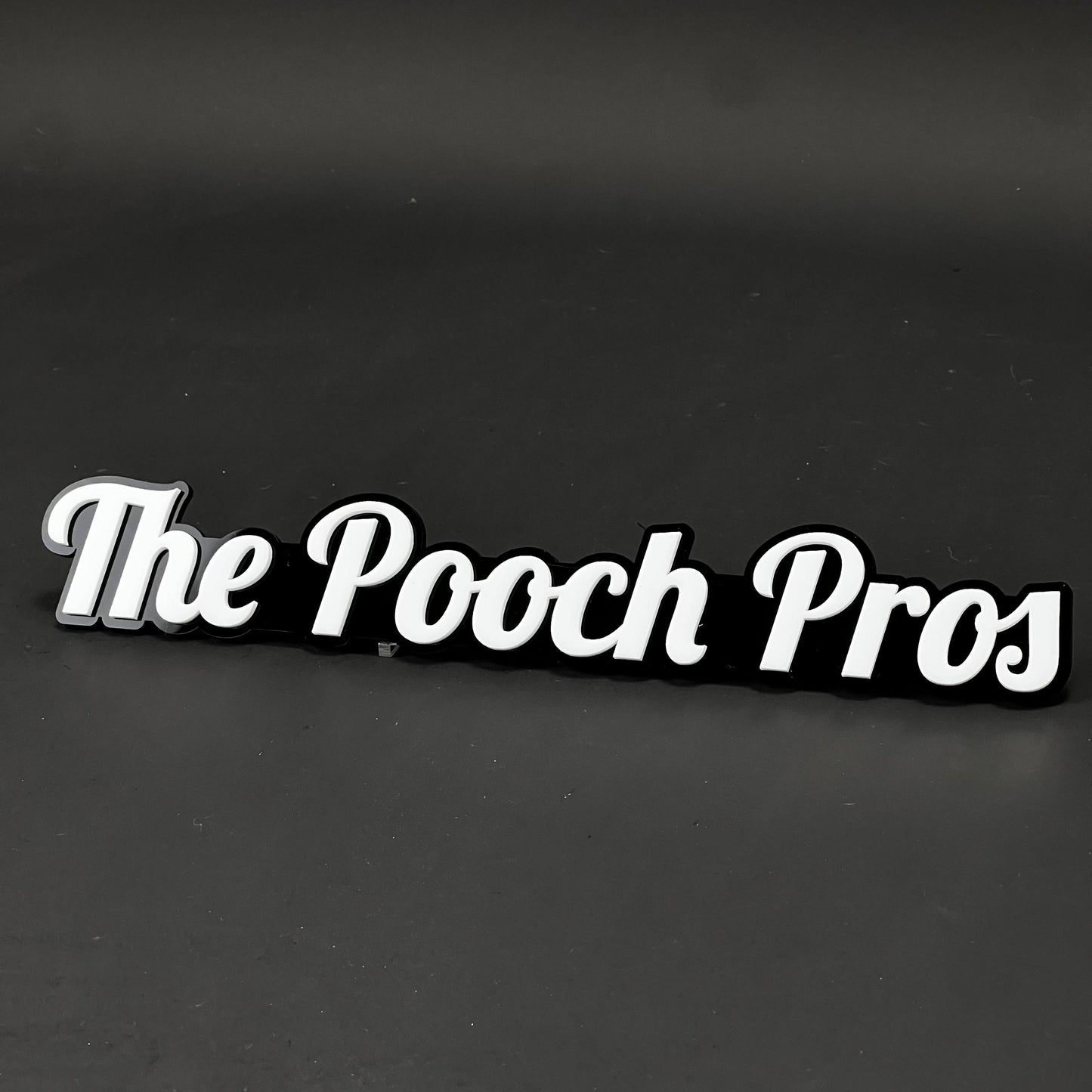 1PC The Pooch Pros 3D Acrylic Badge - Car Truck Emblem Fender Sticker