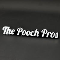 1PC The Pooch Pros 3D Acrylic Badge - Car Truck Emblem Fender Sticker