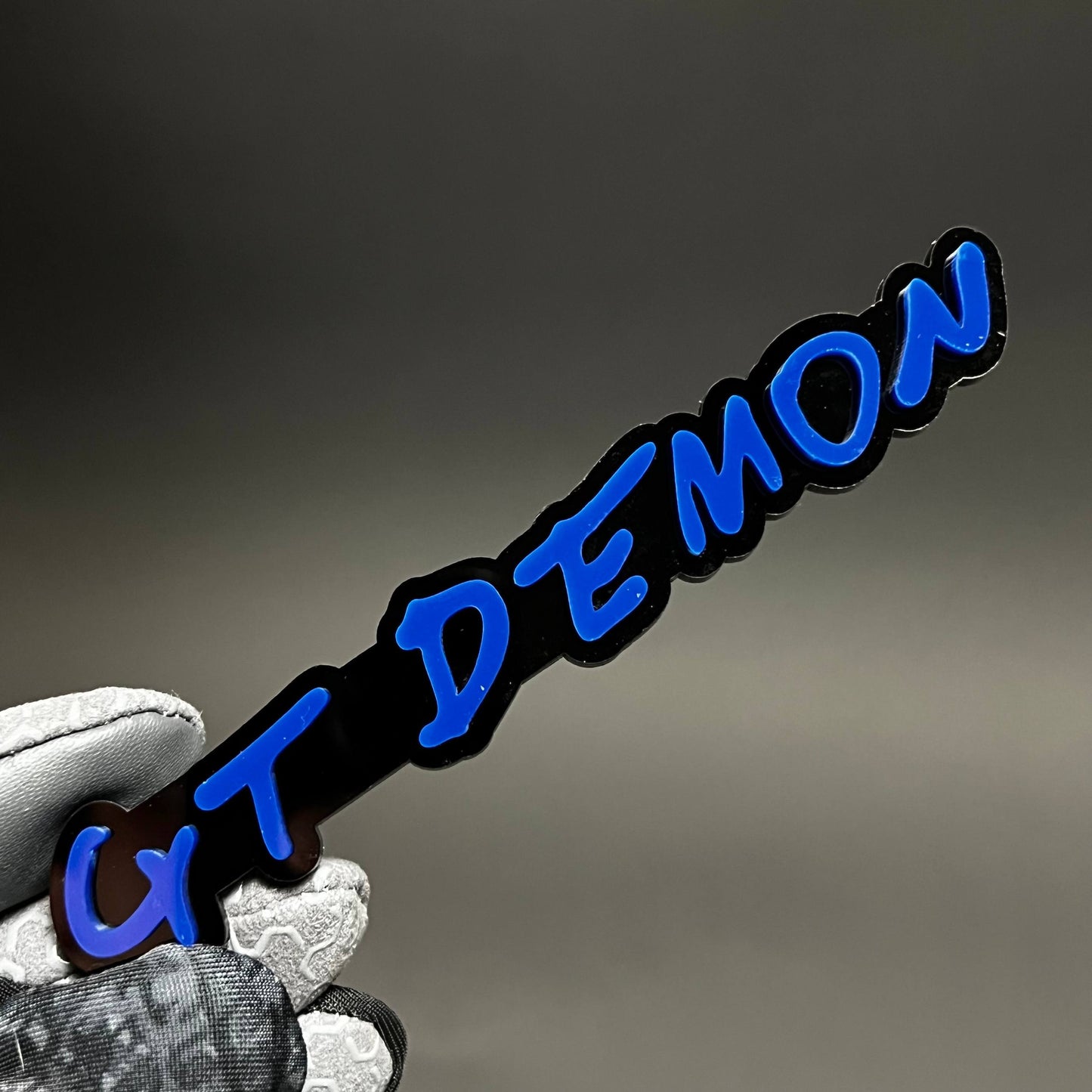 1PC GT DEMON 3D Acrylic Badge - Car Truck Emblem Fender Tailgate Trunk Sticker
