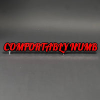1PC COMFORTABLY NUMB 3D Acrylic Badge - Car Truck Emblem Fender Sticker