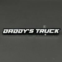 1PC DADDY'S TRUCK 3D Acrylic Badge - Car Truck Emblem Fender Sticker