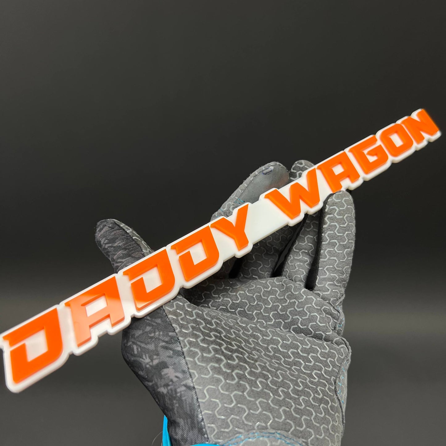 1PC DADDY WAGON 3D Acrylic Badge - Car Truck Emblem Fender Sticker