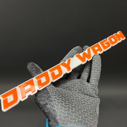 1PC DADDY WAGON 3D Acrylic Badge - Car Truck Emblem Fender Sticker