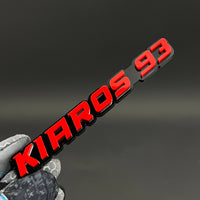 1PC KIAROS 93 3D Acrylic Badge - Car Truck Emblem Fender Tailgate Trunk Sticker