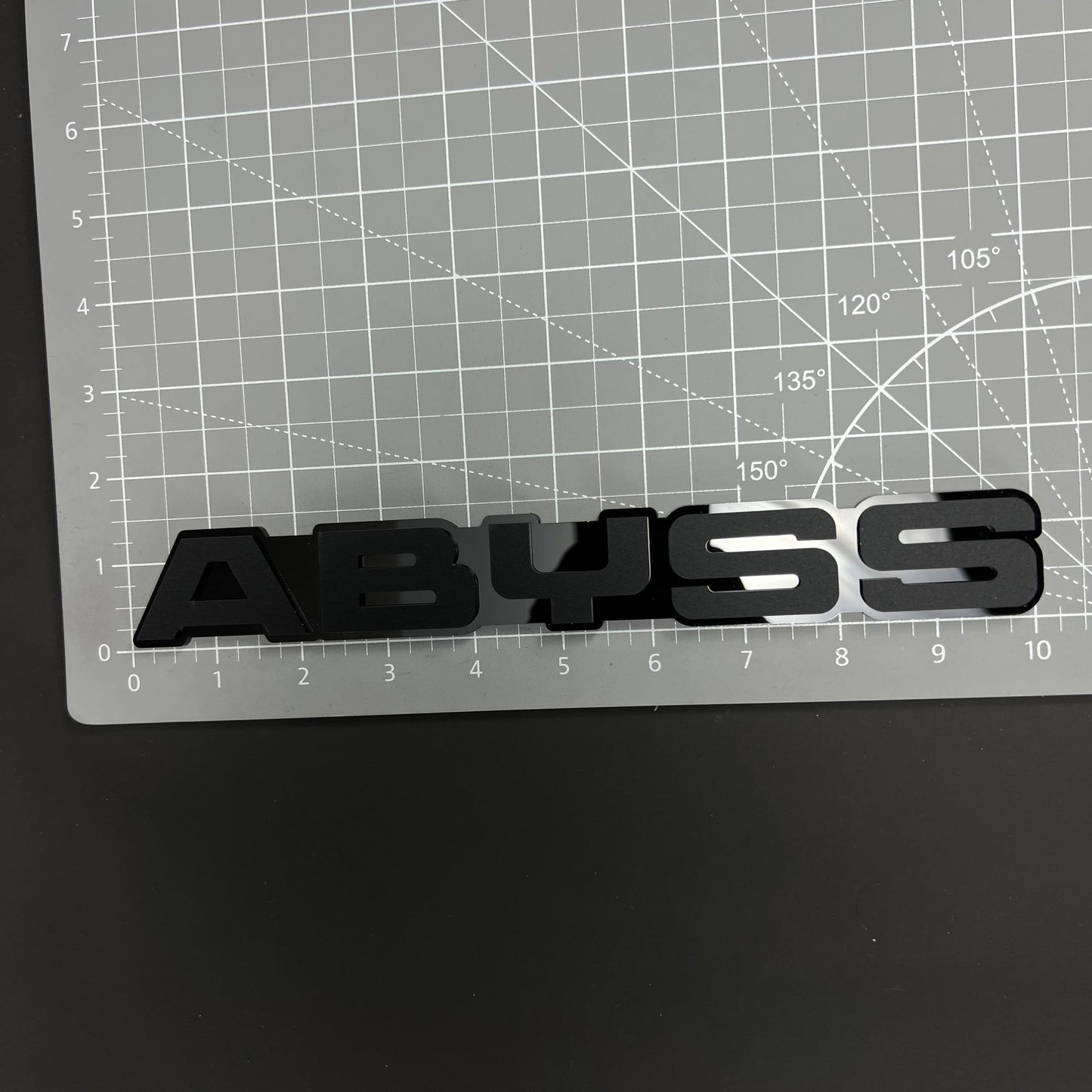 1PC ABYSS 3D Acrylic Badge - Car Truck Emblem Fender Tailgate Trunk Sticker