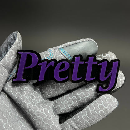 1PC Pretty 3D Acrylic Badge - Car Truck Emblem Fender Tailgate Trunk Sticker