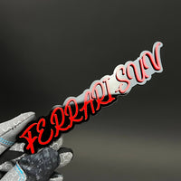 1PC FERRARI SUV 3D Acrylic Badge - Car Truck Emblem Fender Sticker