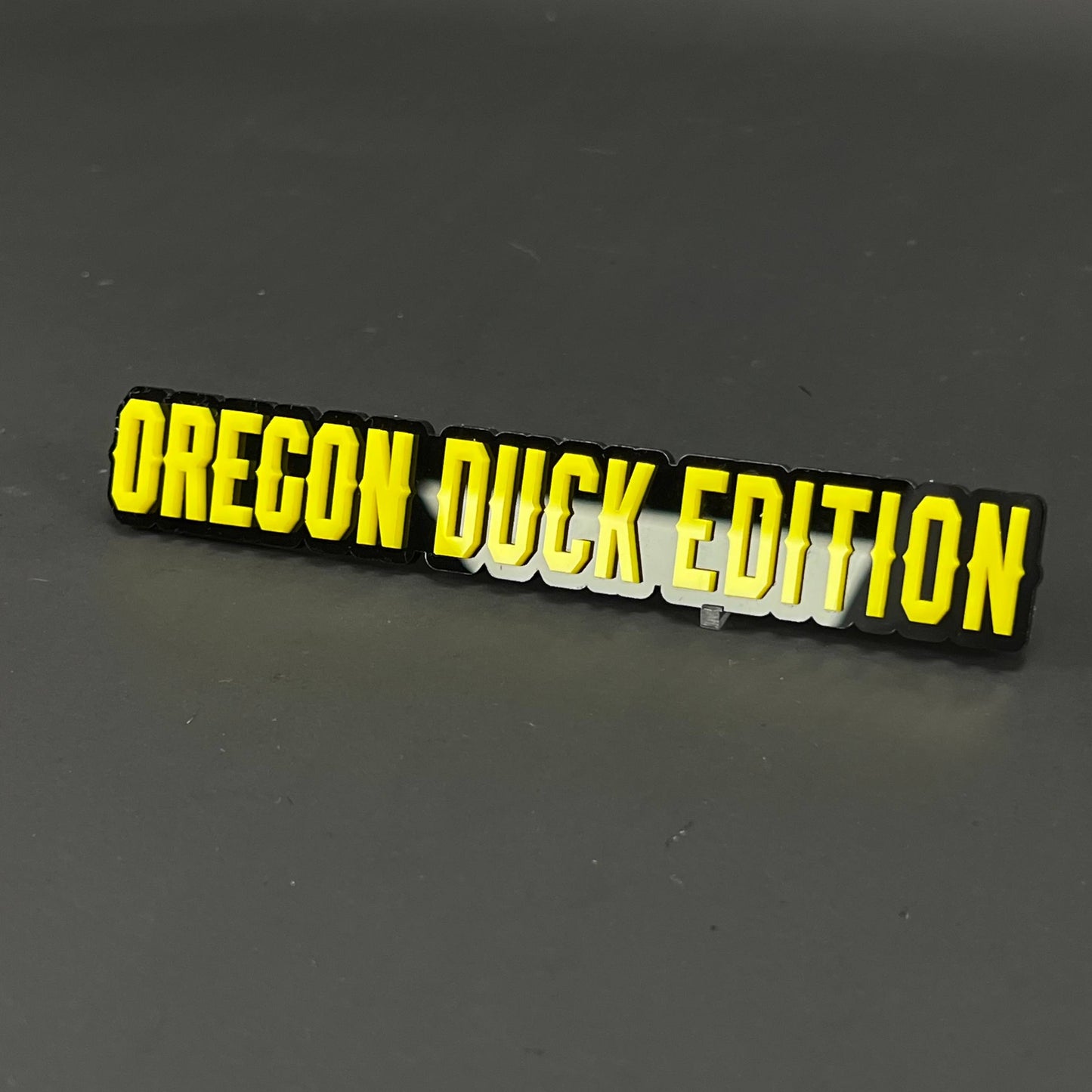1PC OREGON DUCK EDITION 3D Acrylic Badge - Car Truck Emblem Fender Sticker