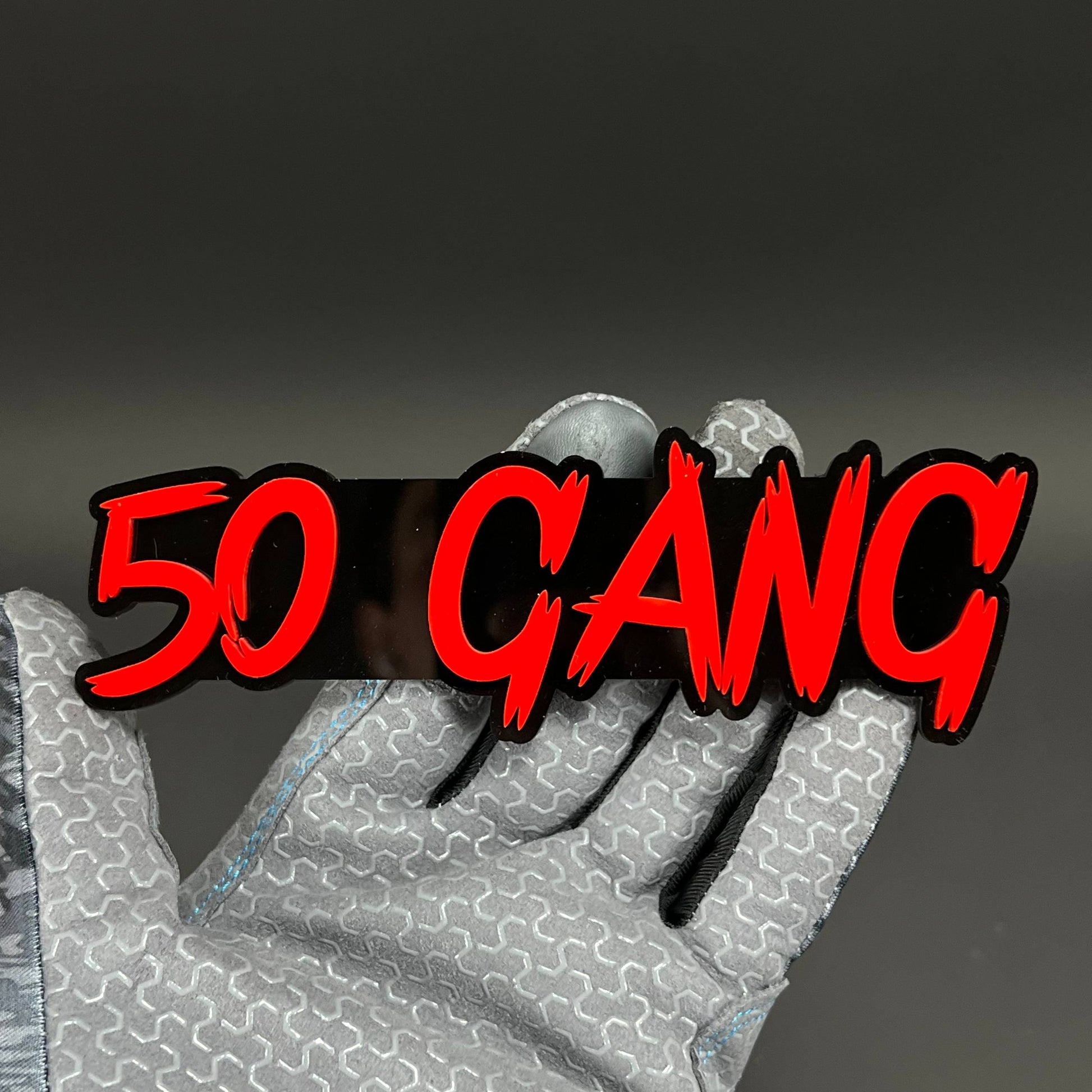 1PC 50 GANG 3D Acrylic Badge - Car Truck Emblem Fender Tailgate Trunk Sticker
