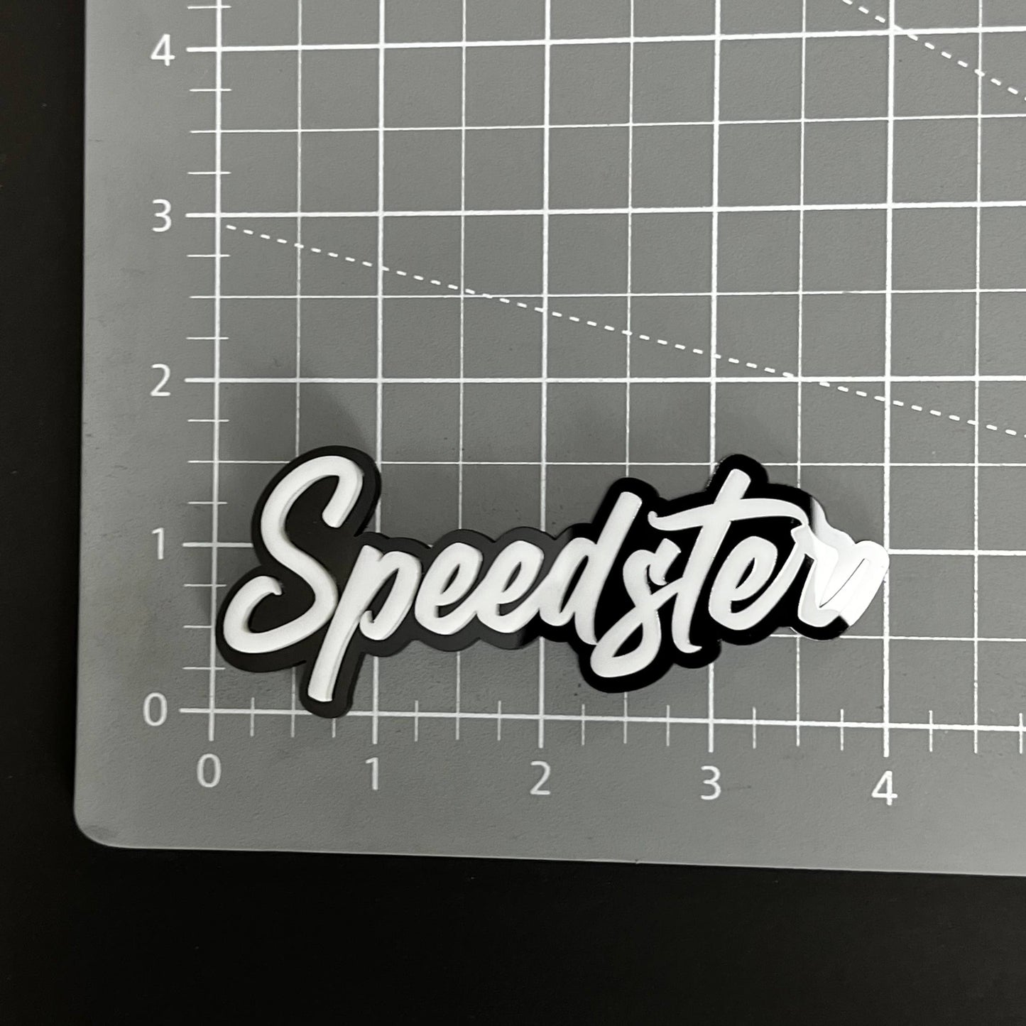 1PC Speedster 3D Acrylic Badge - Car Truck Emblem Fender Tailgate Trunk Sticker