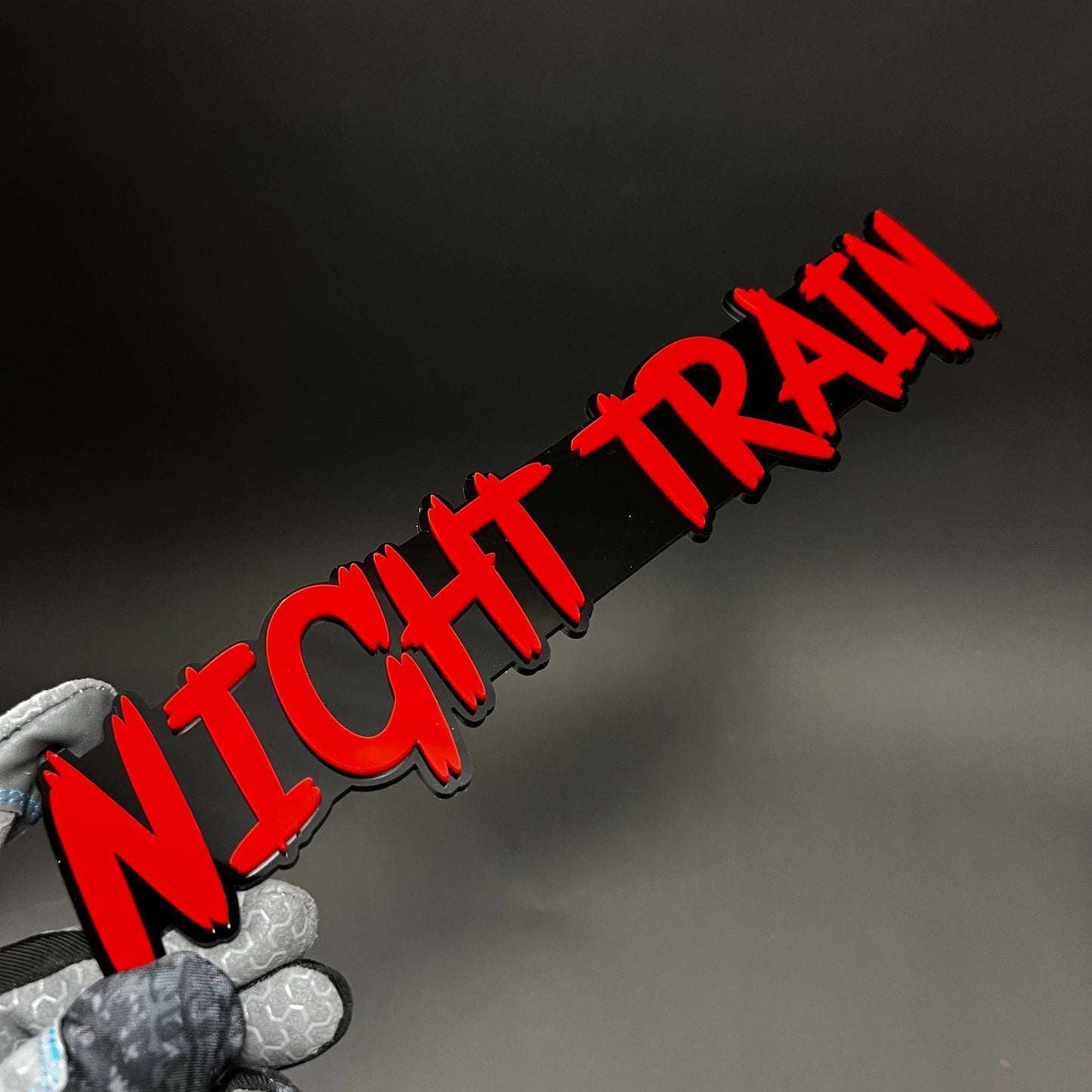 1PC NIGHT TRAIN 3D Acrylic Badge - Car Truck Emblem Fender Sticker