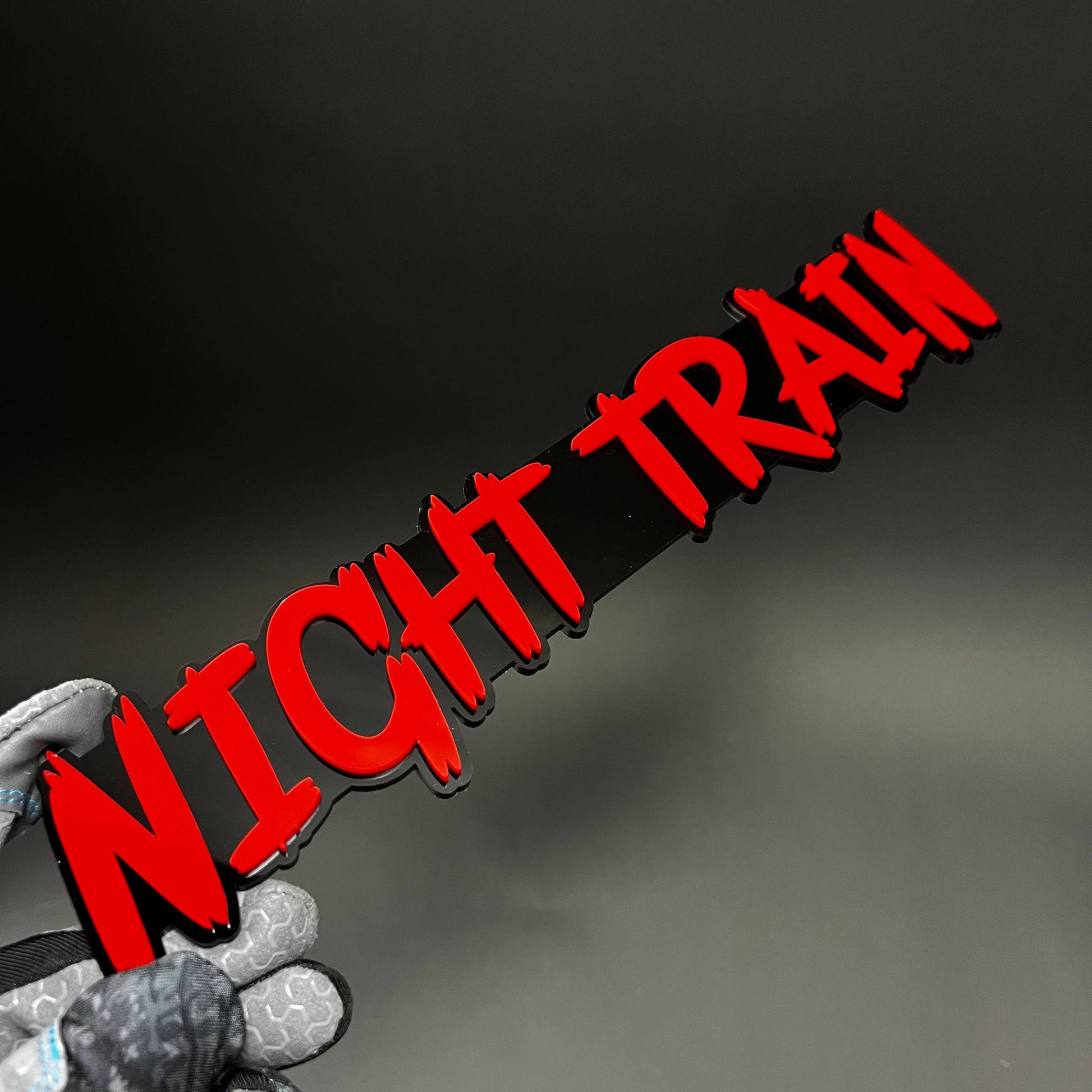 1PC NIGHT TRAIN 3D Acrylic Badge - Car Truck Emblem Fender Sticker
