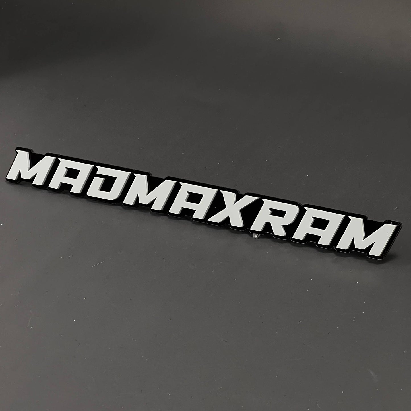 1PC MADMAXRAM 3D Acrylic Badge - Car Truck Emblem Fender Tailgate Trunk Sticker