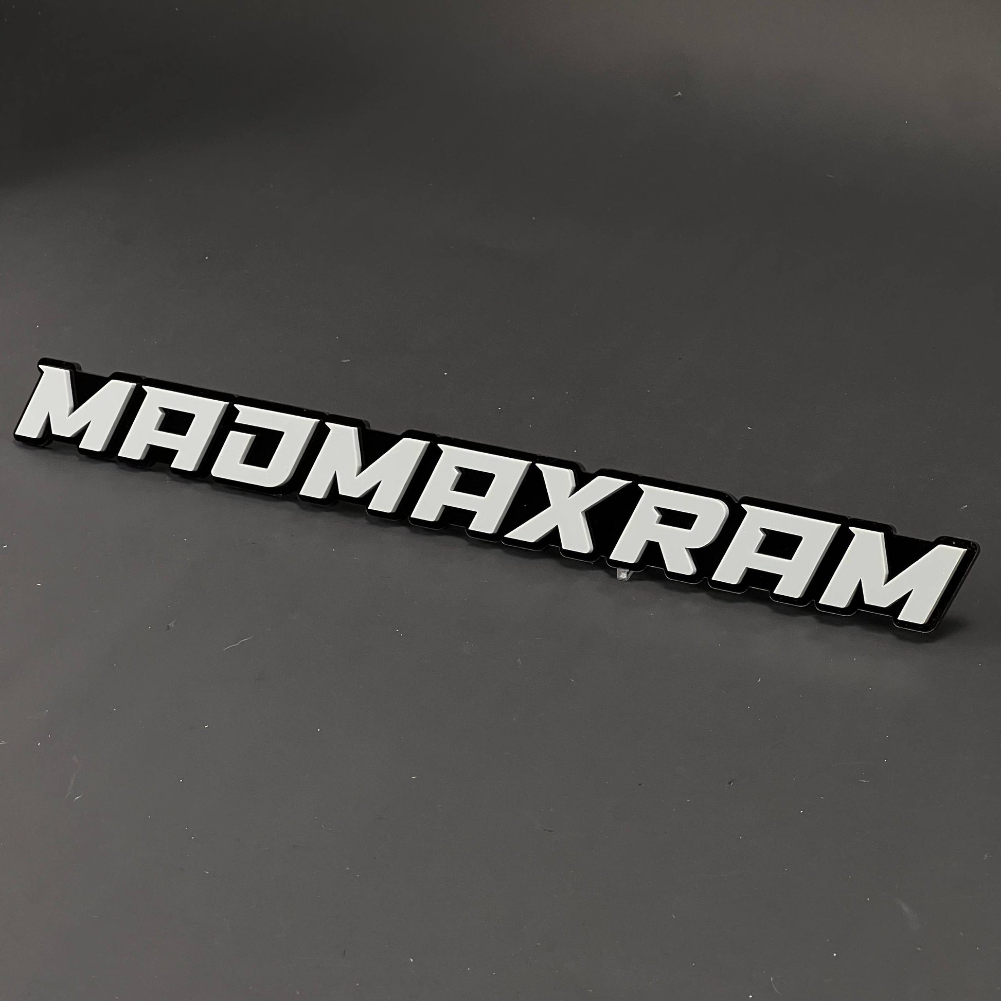 1PC MADMAXRAM 3D Acrylic Badge - Car Truck Emblem Fender Tailgate Trunk Sticker