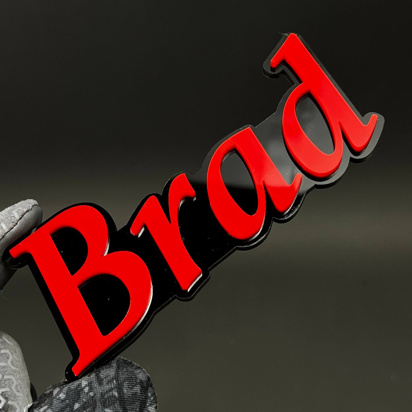 1PC Brad 3D Acrylic Badge - Car Truck Emblem Fender Tailgate Trunk Sticker