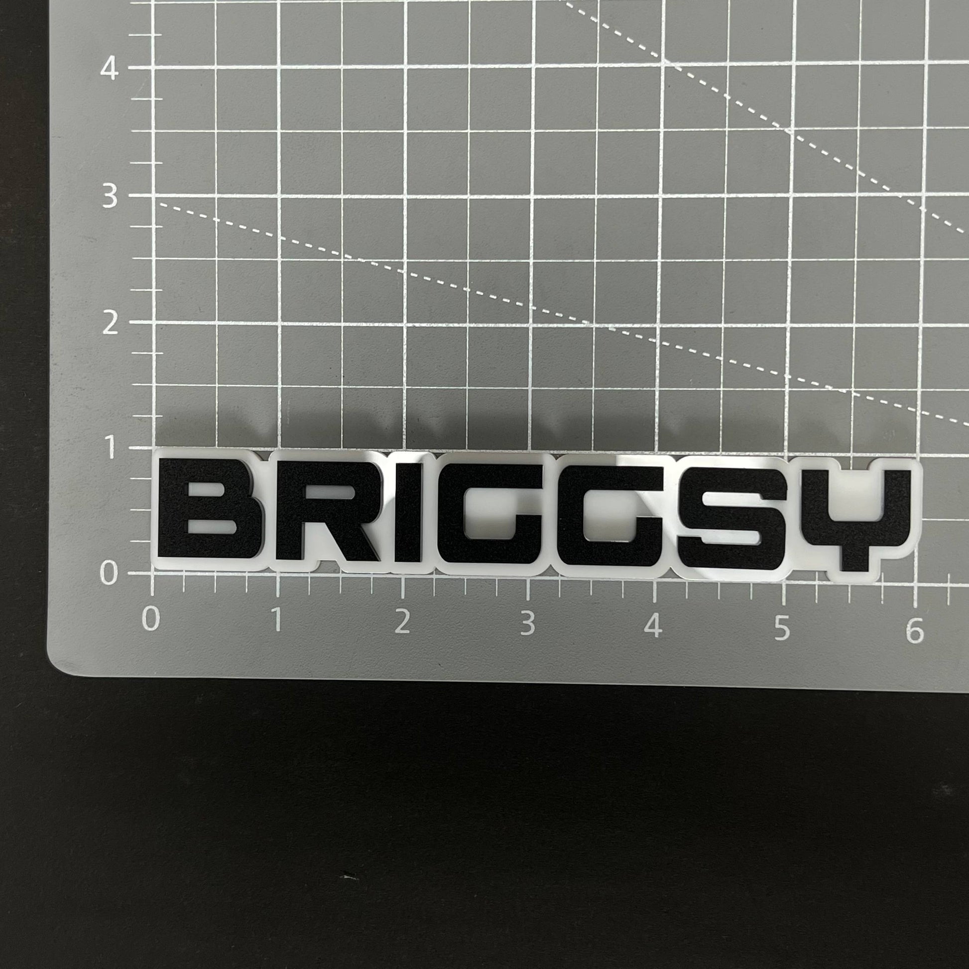 1PC BRIGGSY 3D Acrylic Badge - Car Truck Emblem Fender Tailgate Trunk Sticker