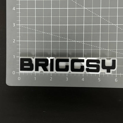 1PC BRIGGSY 3D Acrylic Badge - Car Truck Emblem Fender Tailgate Trunk Sticker
