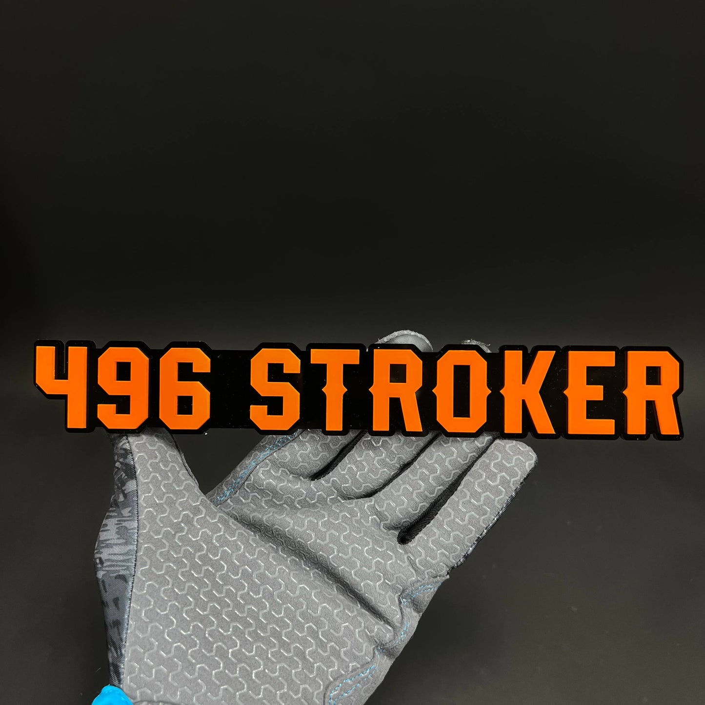 1PC 496 STROKER 3D Acrylic Badge - Car Truck Emblem Fender Sticker