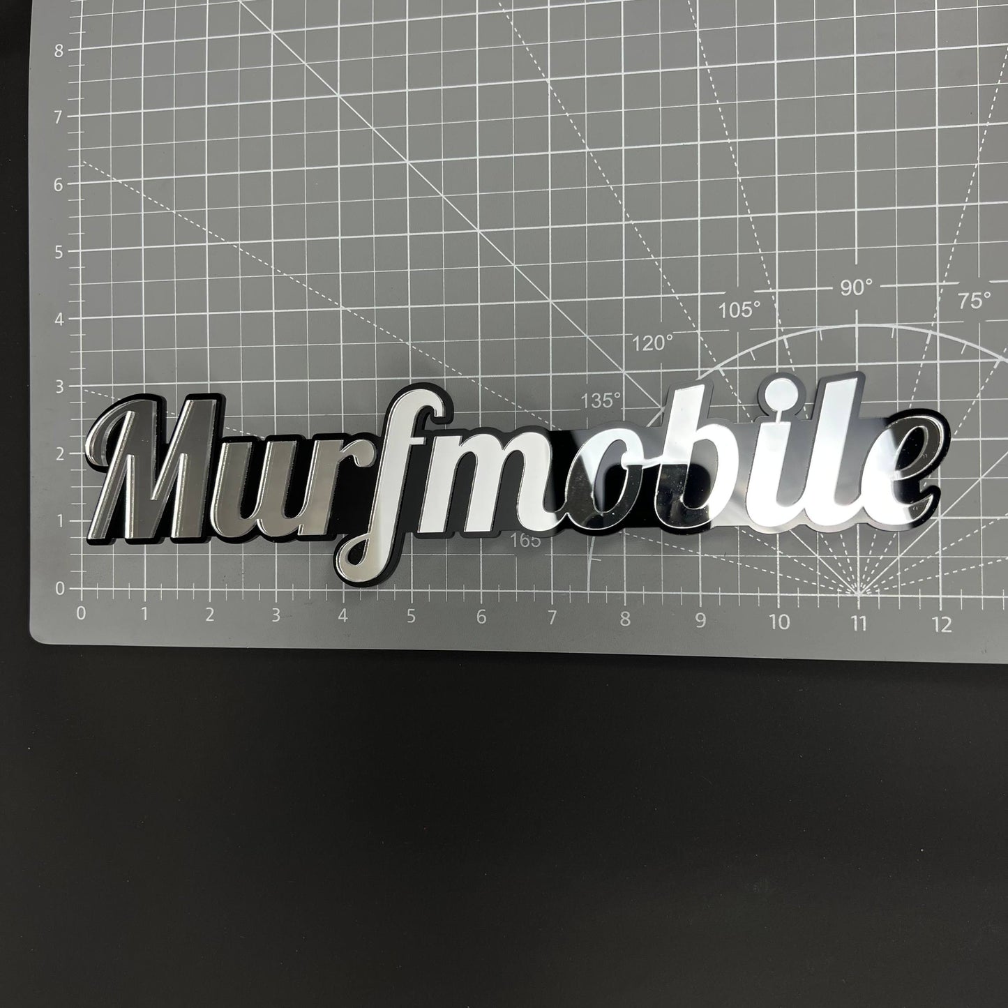 1PC Murfmobile 3D Acrylic Badge - Car Truck Emblem Fender Tailgate Trunk Sticker