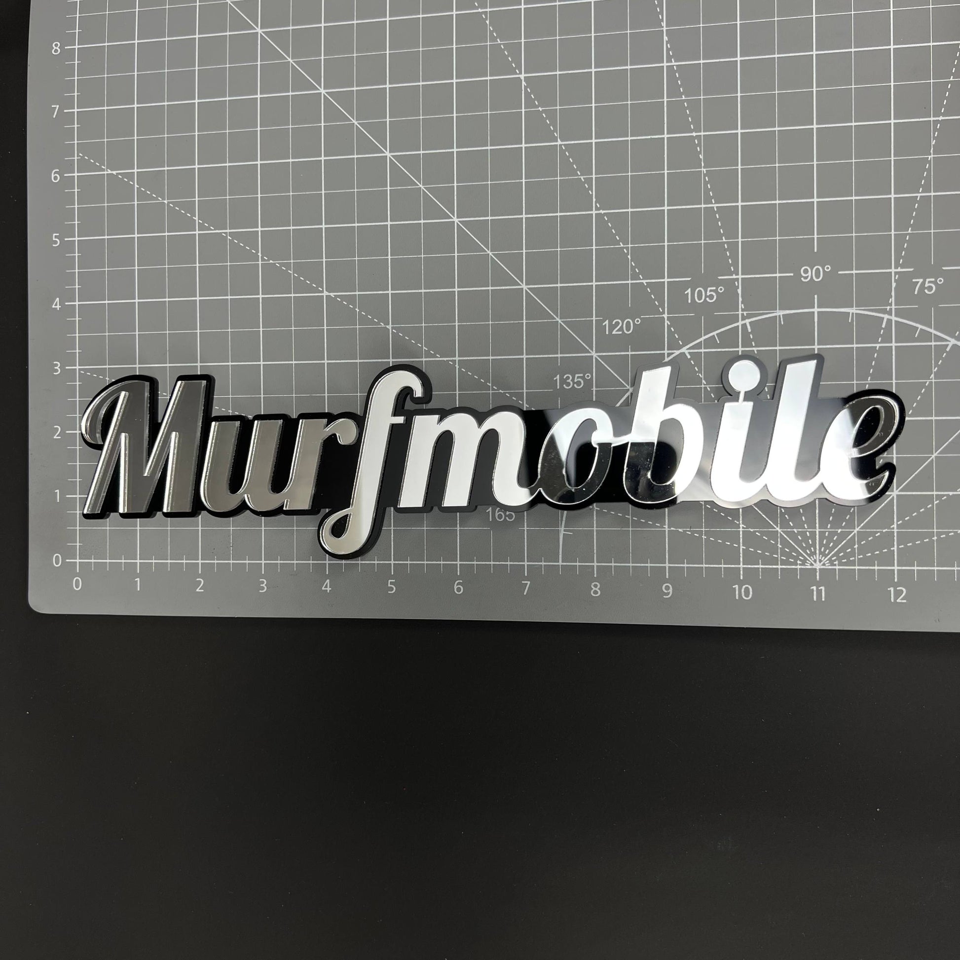 1PC Murfmobile 3D Acrylic Badge - Car Truck Emblem Fender Tailgate Trunk Sticker