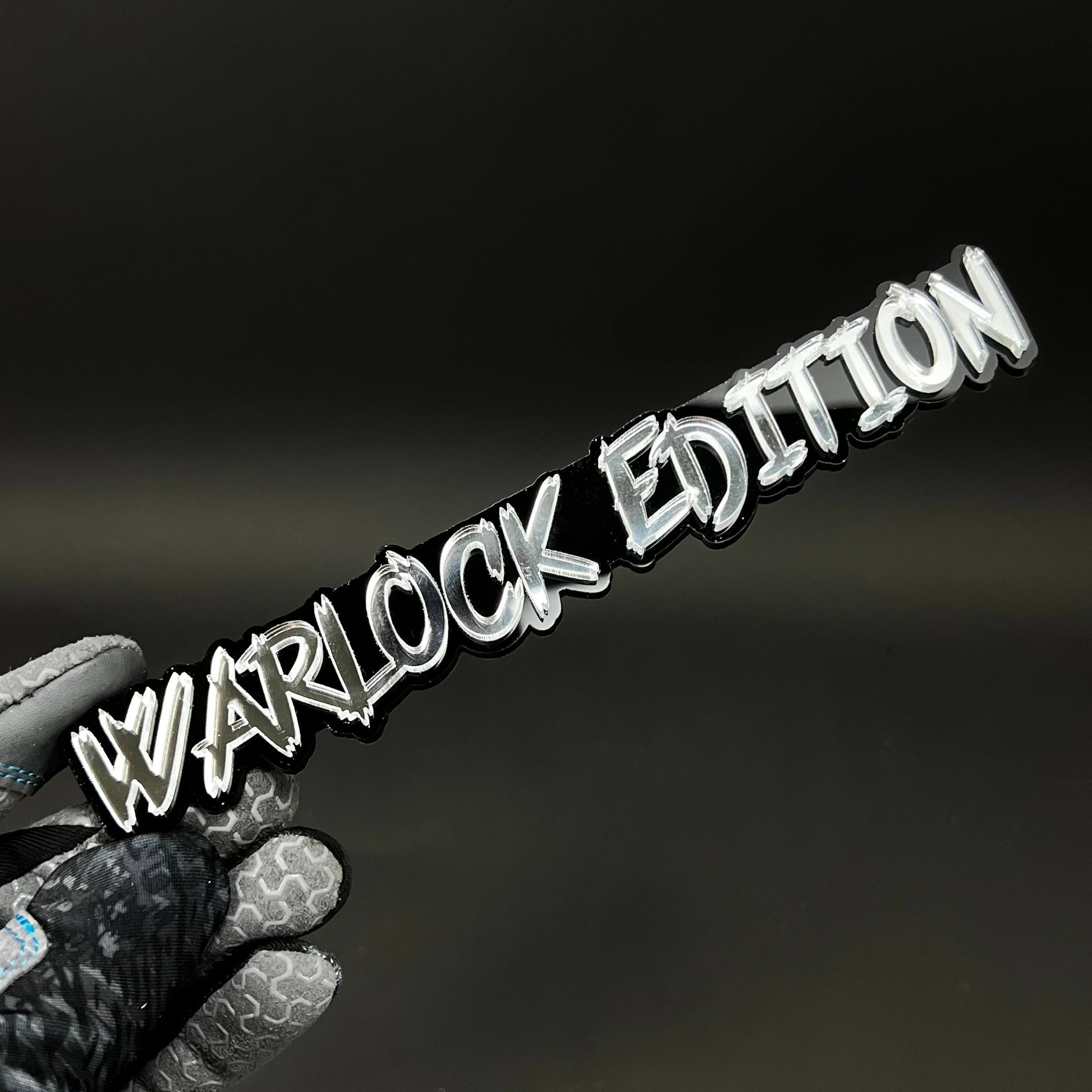 1PC WARLOCK EDITION 3D Acrylic Badge - Car Truck Emblem Fender Sticker
