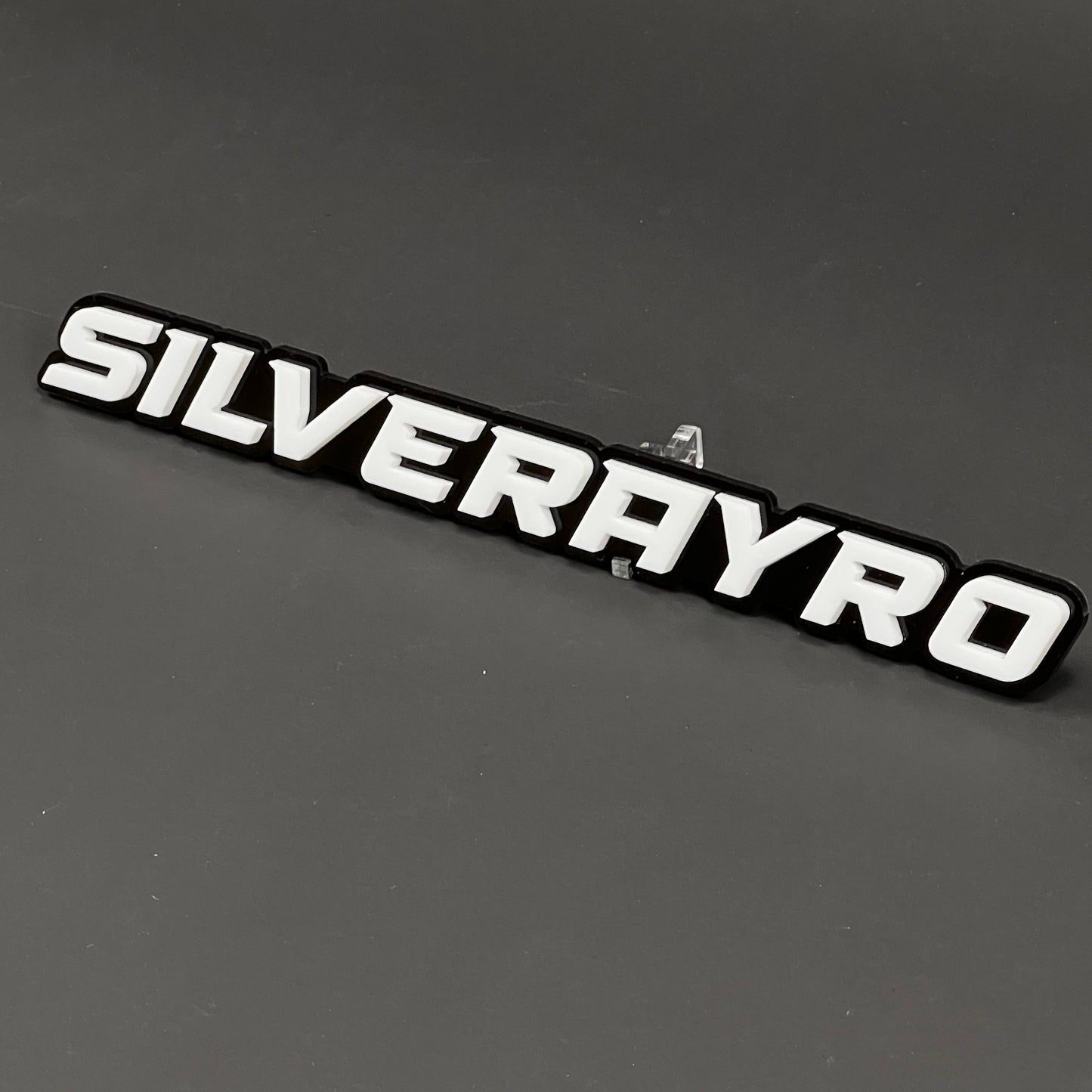 1PC SILVERAYRO 3D Acrylic Badge - Car Truck Emblem Fender Tailgate Trunk Sticker