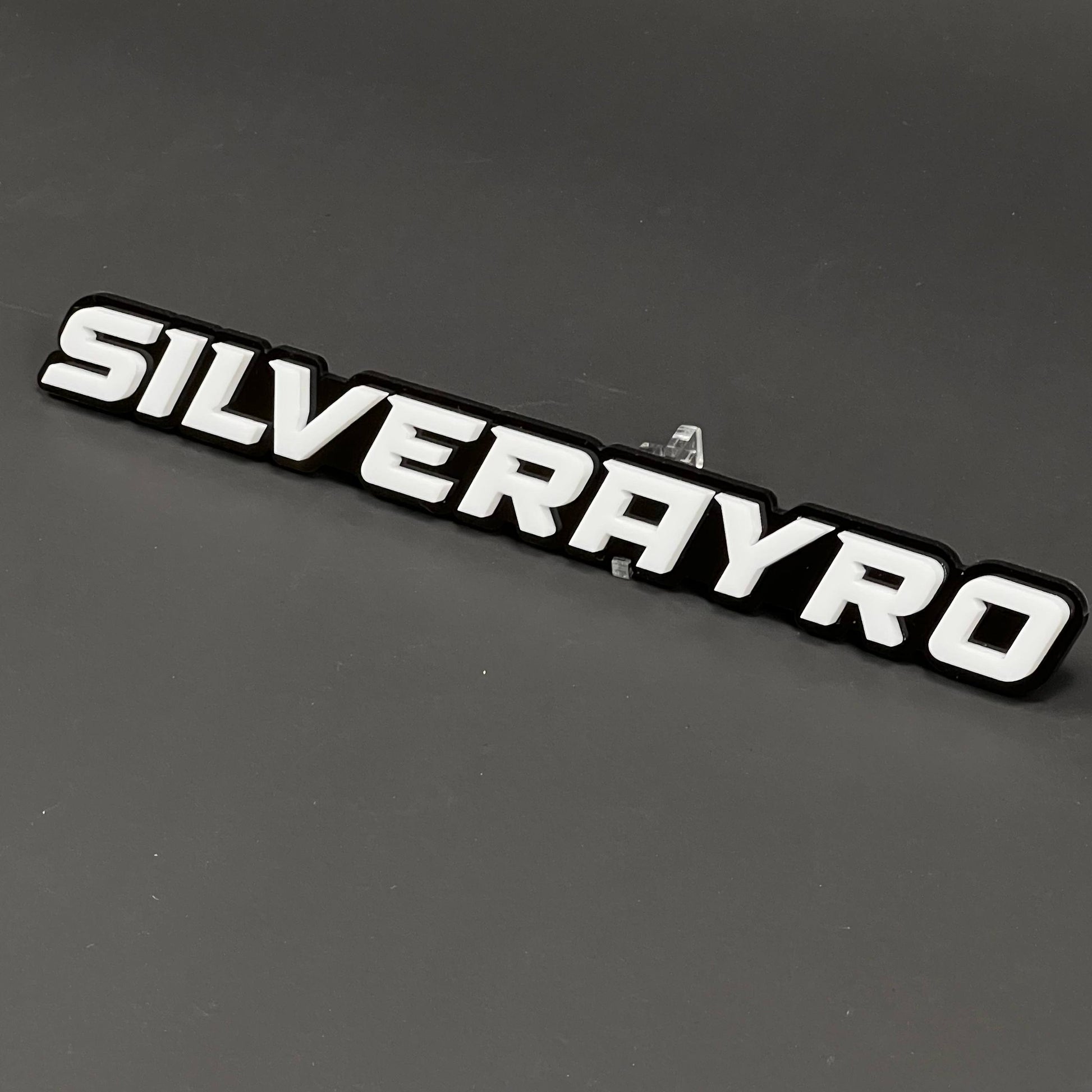 1PC SILVERAYRO 3D Acrylic Badge - Car Truck Emblem Fender Tailgate Trunk Sticker