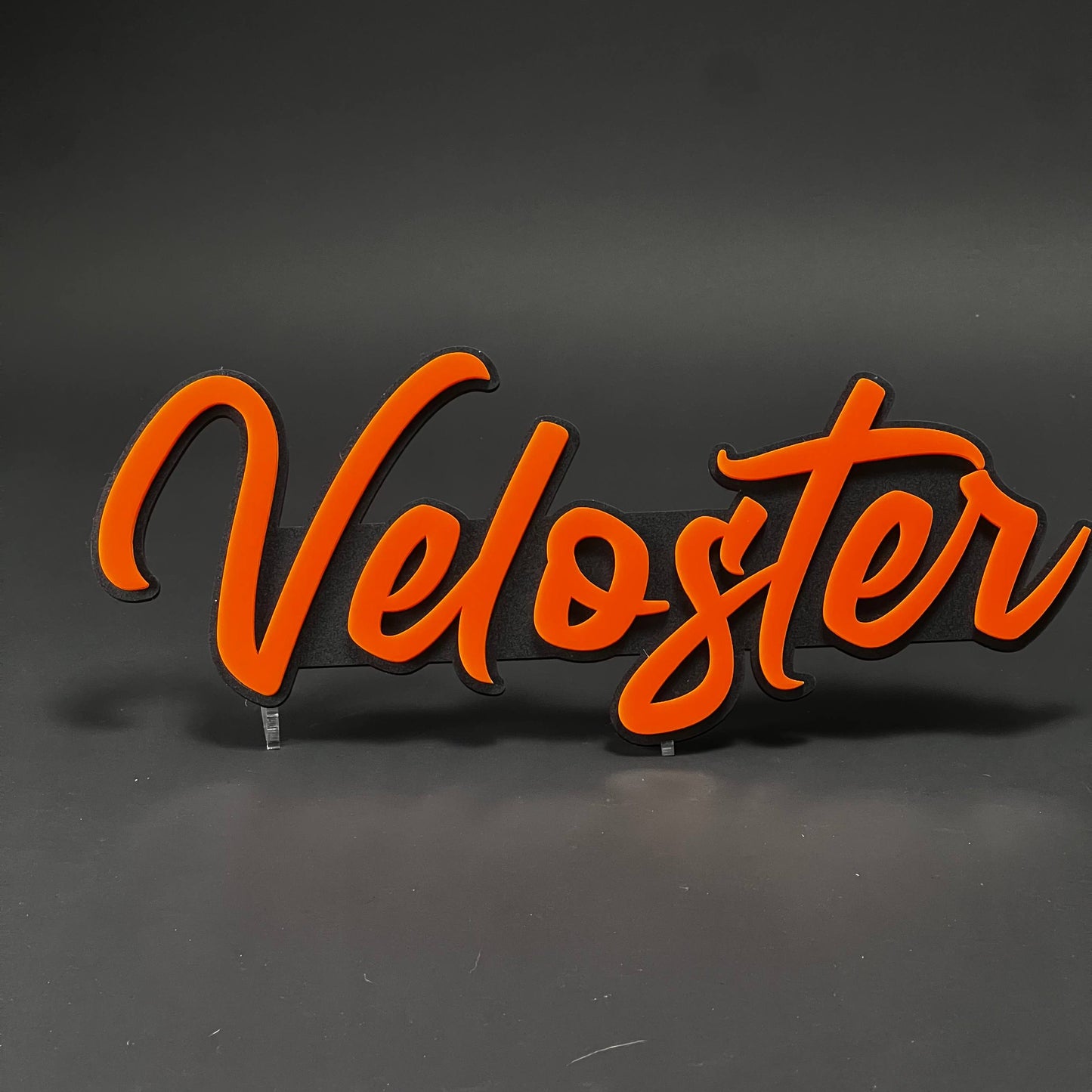 1PC Veloster 3D Acrylic Badge - Car Truck Emblem Fender Tailgate Trunk Sticker