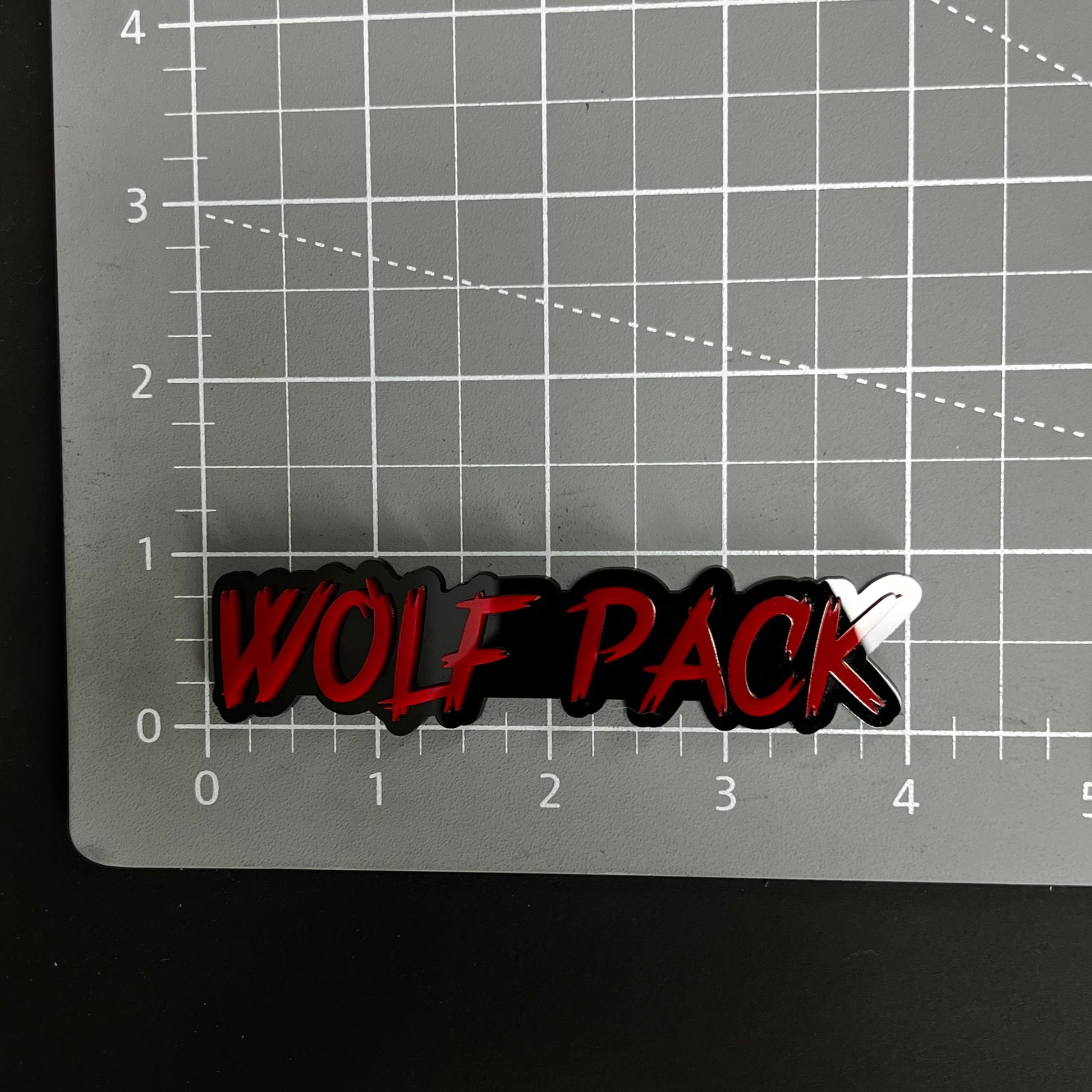 1PC WOLF PACK 3D Acrylic Badge - Car Truck Emblem Fender Tailgate Trunk Sticker