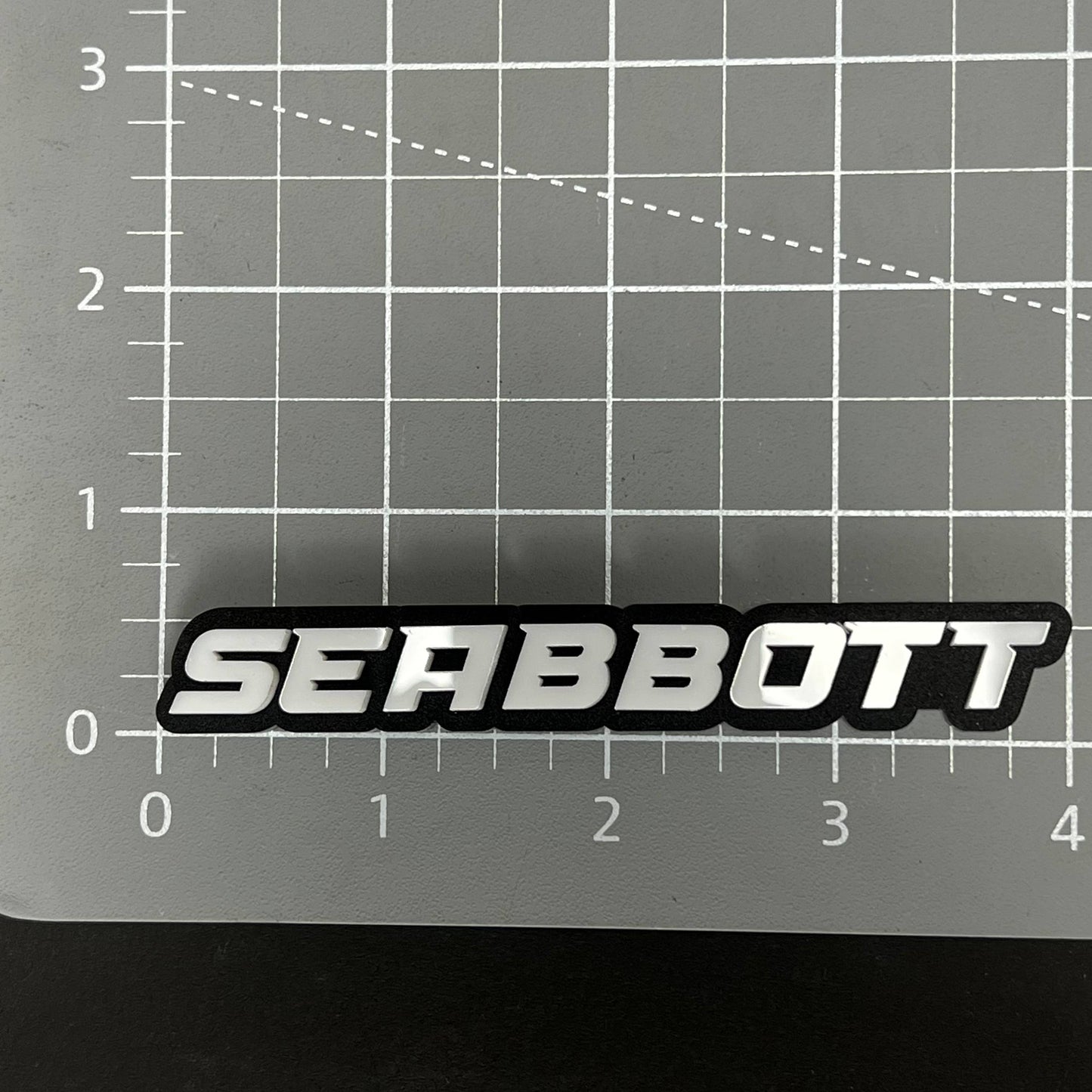 1PC SEABBOTT 3D Acrylic Badge - Car Truck Emblem Fender Tailgate Trunk Sticker