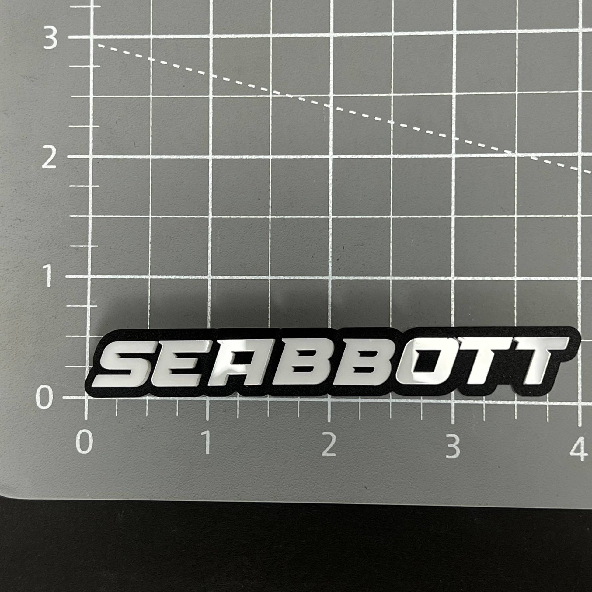 1PC SEABBOTT 3D Acrylic Badge - Car Truck Emblem Fender Tailgate Trunk Sticker