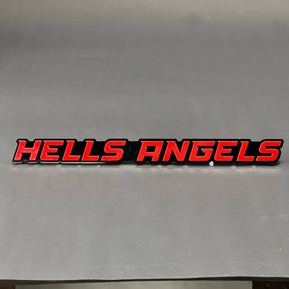 1PC HELLS ANGELS 3D Acrylic Badge - Car Truck Emblem Fender Sticker