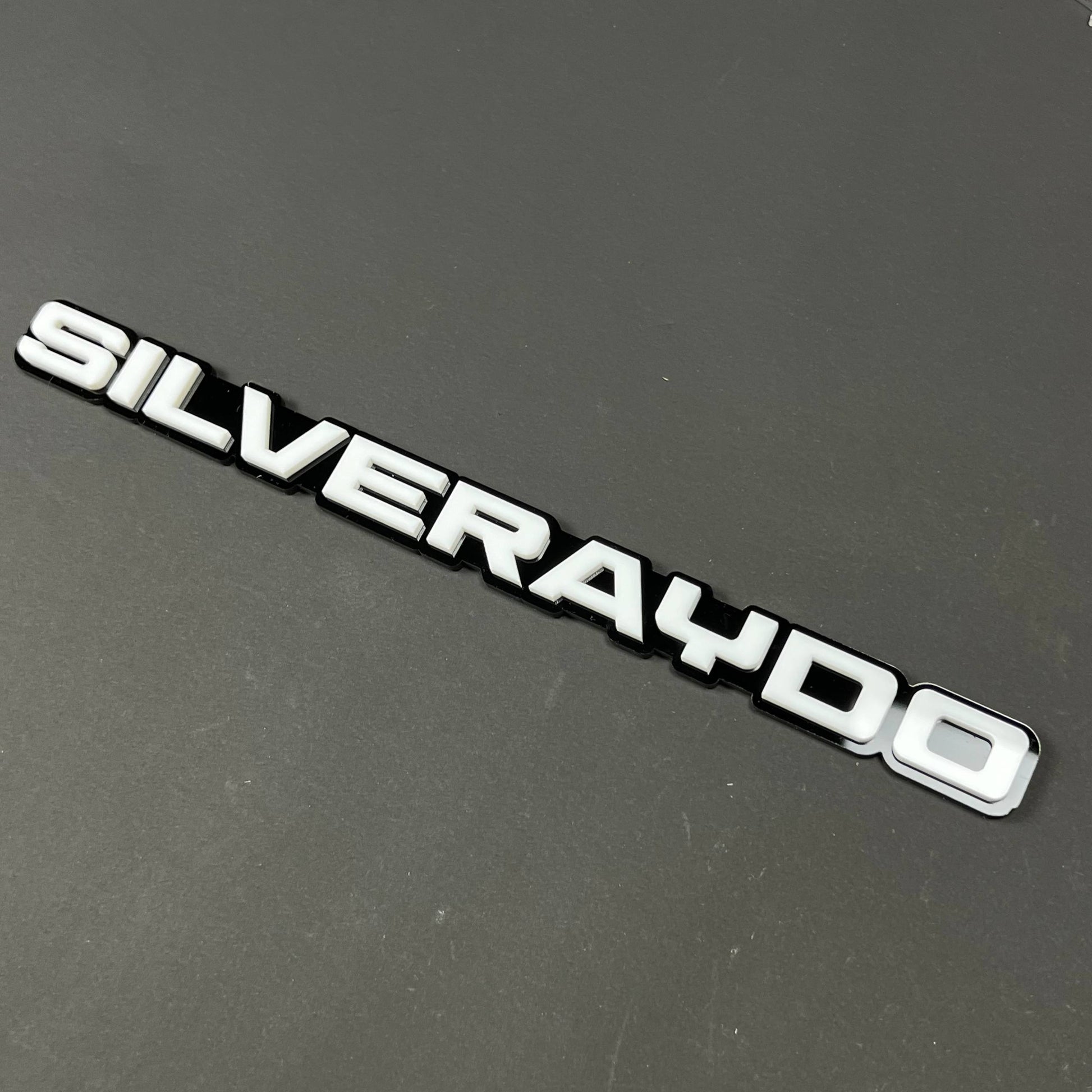 1PC SILVERAYDO 3D Acrylic Badge - Car Truck Emblem Fender Tailgate Trunk Sticker