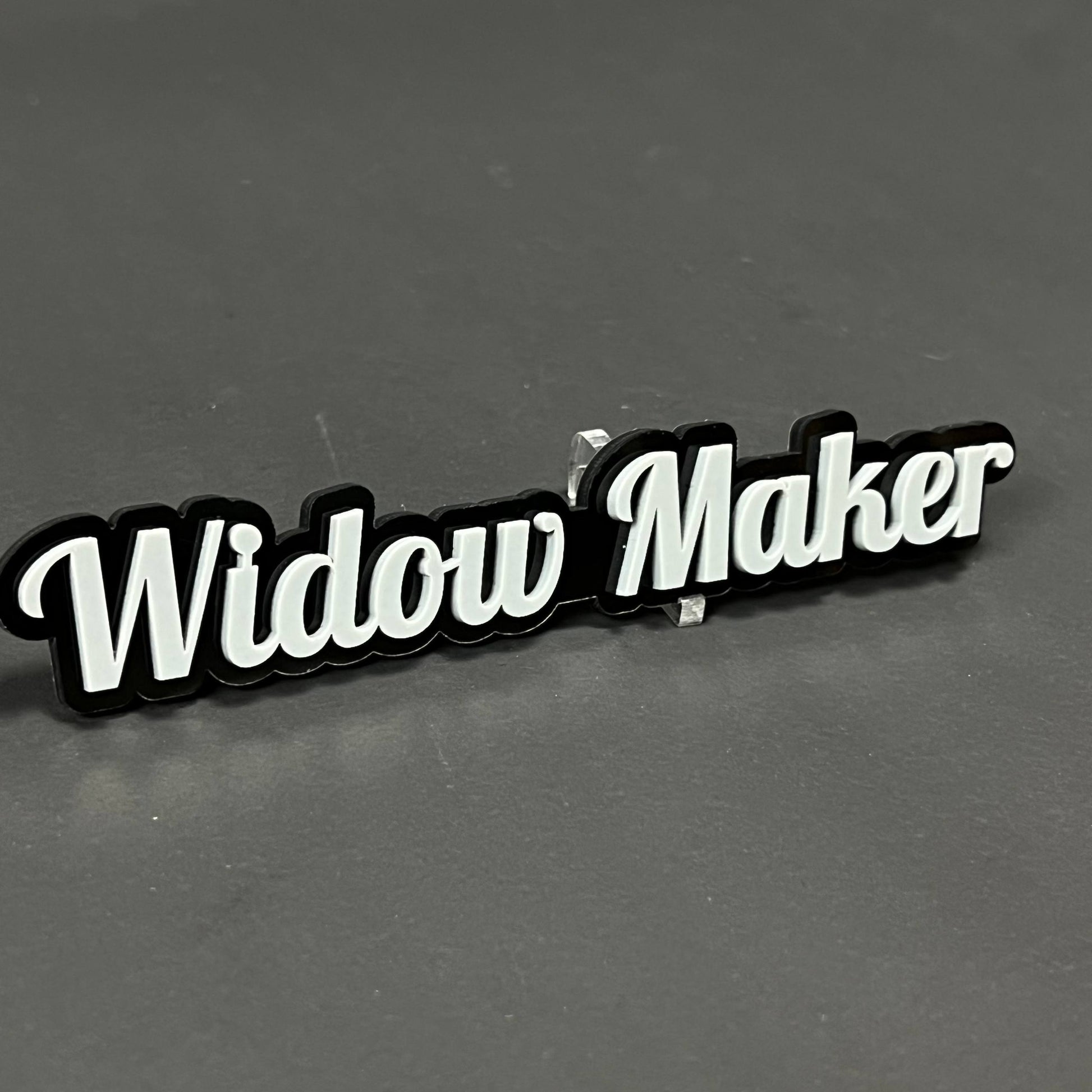 1PC WIDOW MAKER 3D Acrylic Badge - Car Truck Emblem Fender Sticker