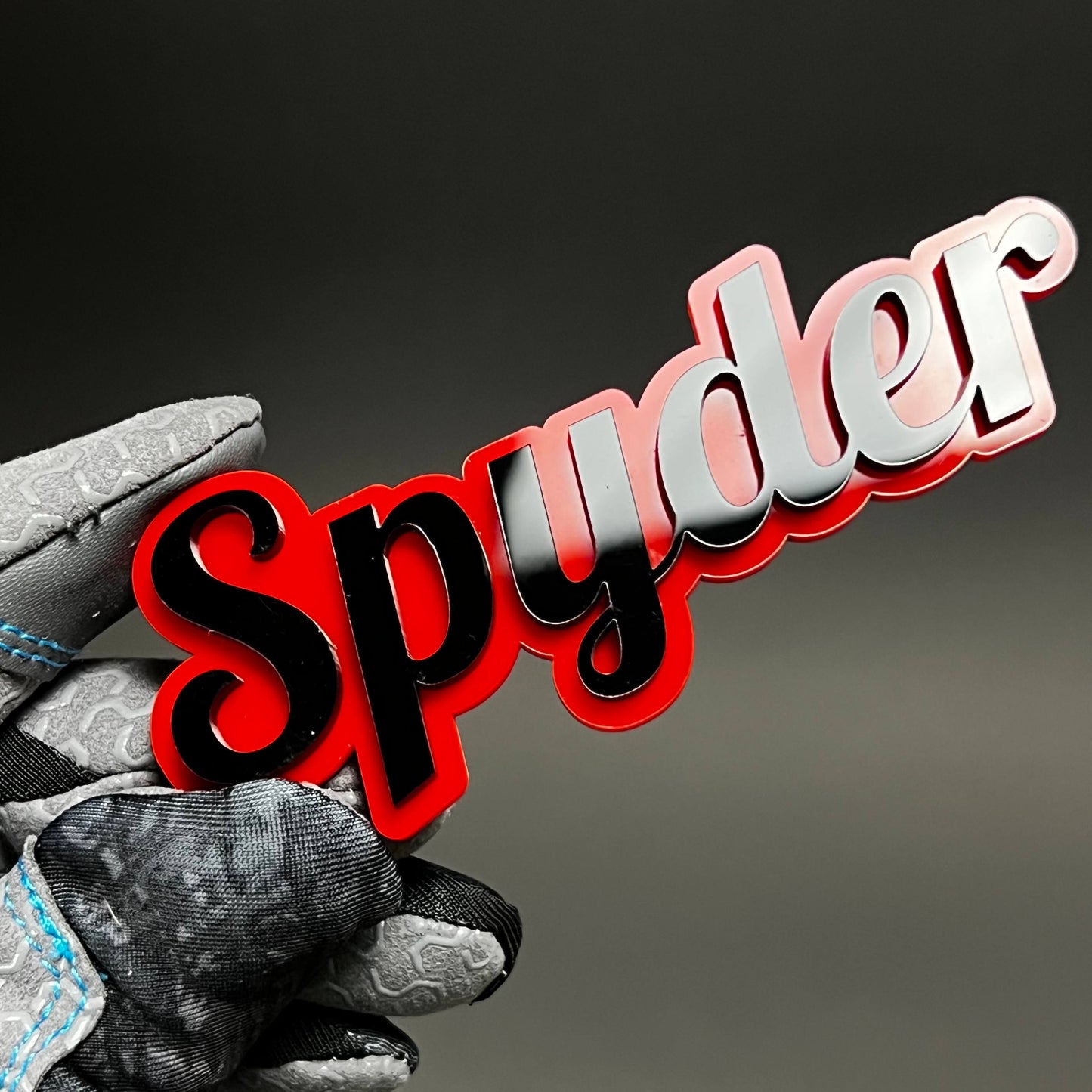 1PC Spyder 3D Acrylic Badge - Car Truck Emblem Fender Tailgate Trunk Sticker