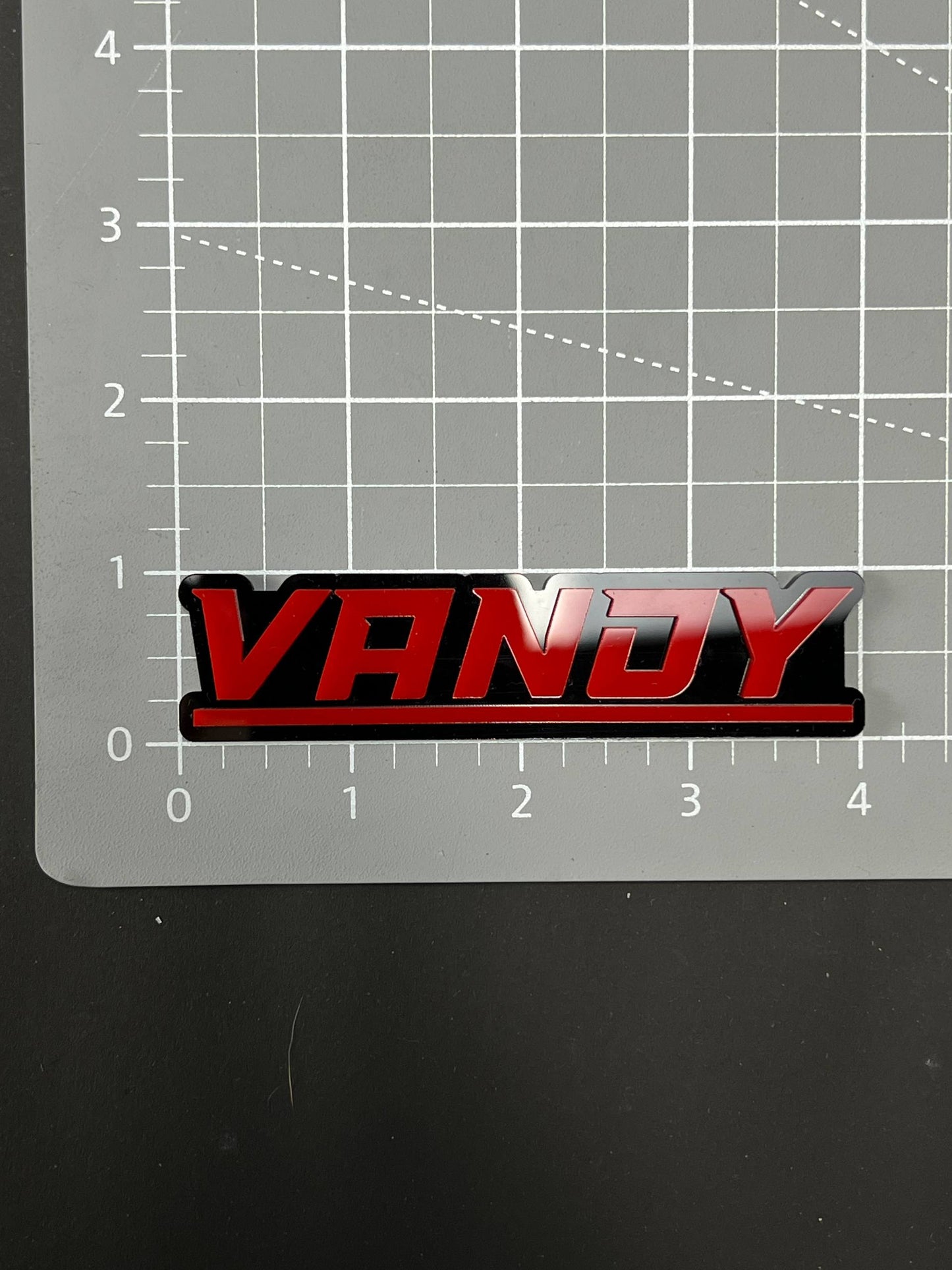 1PC VANDY 3D Acrylic Badge - Car Truck Emblem Fender Tailgate Trunk Sticker