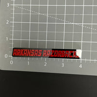 1PC ARKANSAS RAZORBACKS 3D Acrylic Badge - Car Truck Emblem Fender Sticker