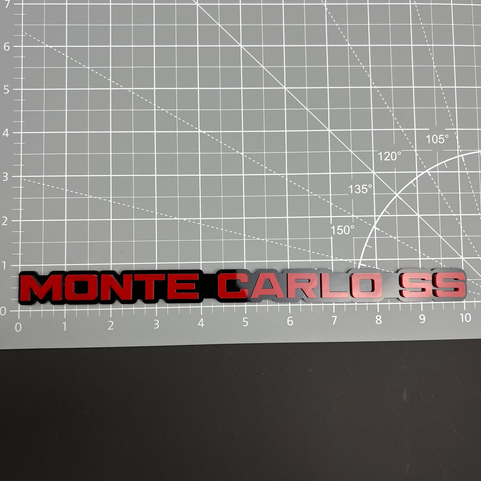 1PC MONTE CARLO SS 3D Acrylic Badge - Car Truck Emblem Fender Tailgate Trunk Sticker