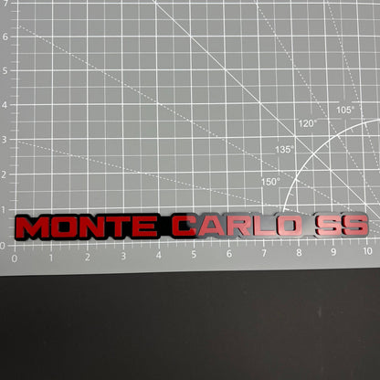1PC MONTE CARLO SS 3D Acrylic Badge - Car Truck Emblem Fender Tailgate Trunk Sticker