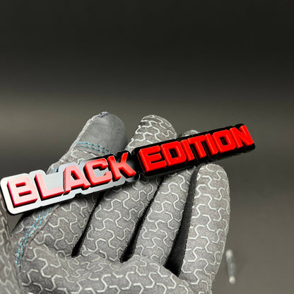 1PC BLACK EDITION 3D Acrylic Badge - Car Truck Emblem Fender Sticker