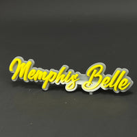1PC Memphis Belle 3D Acrylic Badge - Car Truck Emblem Fender Sticker