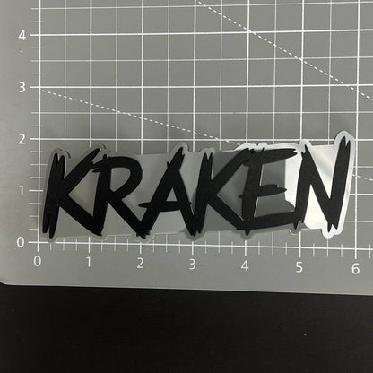 1PC KRAKEN 3D Acrylic Badge - Car Truck Emblem Fender Tailgate Trunk Sticker
