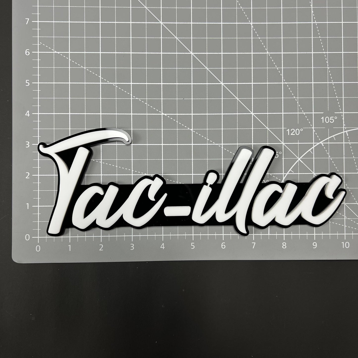 1PC Tac-illac 3D Acrylic Badge - Car Truck Emblem Fender Tailgate Trunk Sticker