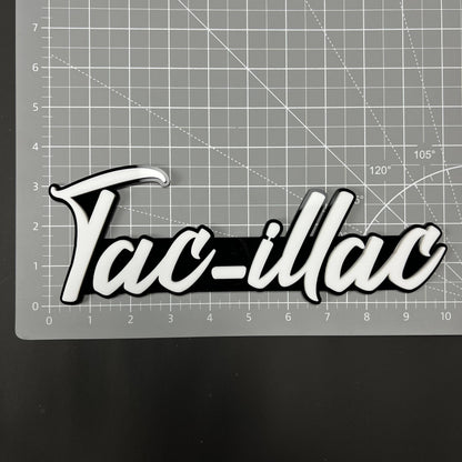 1PC Tac-illac 3D Acrylic Badge - Car Truck Emblem Fender Tailgate Trunk Sticker