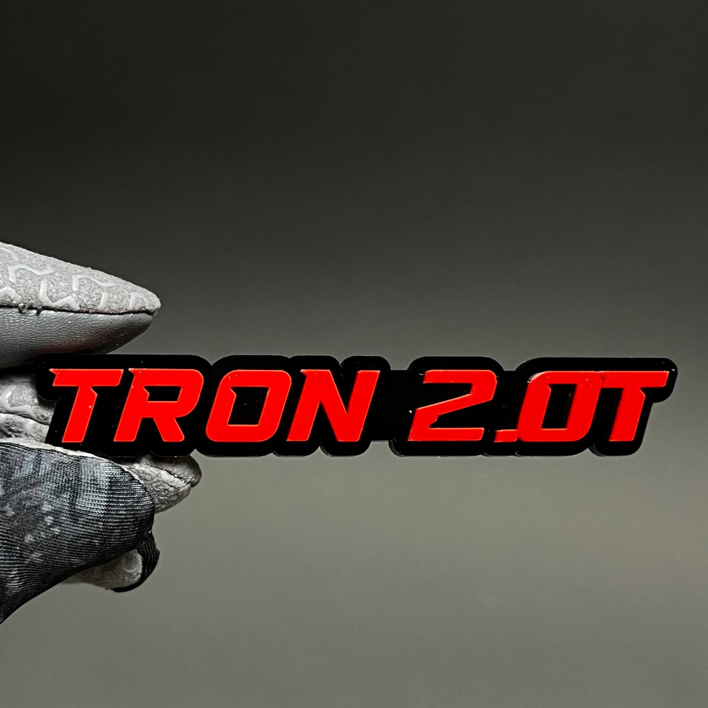 1PC TRON 2.0T 3D Acrylic Badge - Car Truck Emblem Fender Tailgate Trunk Sticker